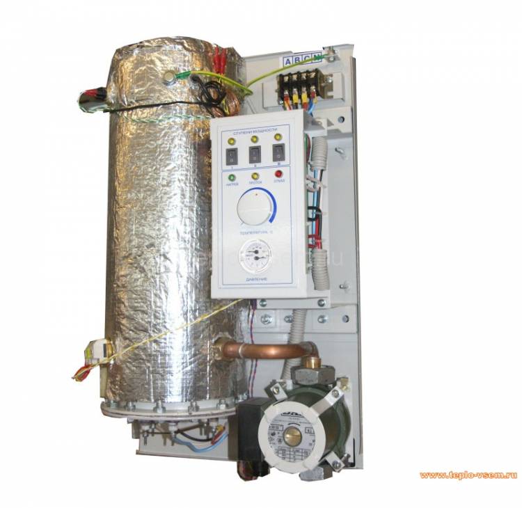 модель до 2016 года Warmos - m в разрезе. Электрокотел класса &laquo;Комфорт&raquo;. Отапливаемая площадь до 300 м.кв.