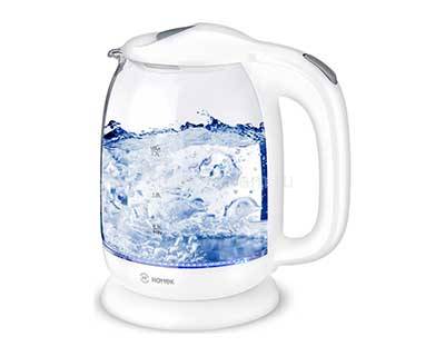 Чайник электрический HOTTEK 1,7л 2200вт стекло, белый HT-960-008 (6) 960-008