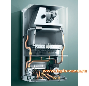 Настенный газовый котел Вайлант в разрезе.