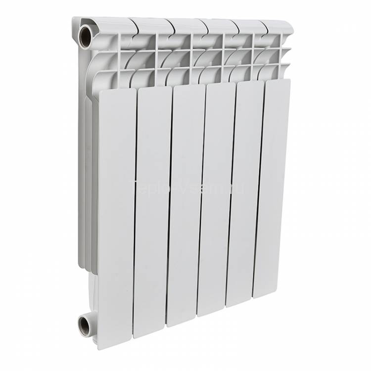 Алюминиевый секционный радиатор отопления Rommer Profi  350 4 секции