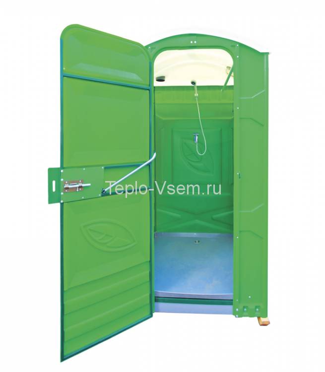 Кабина душевая мобильная EcoLight Бриз Панель шагрень, Цвет зеленый