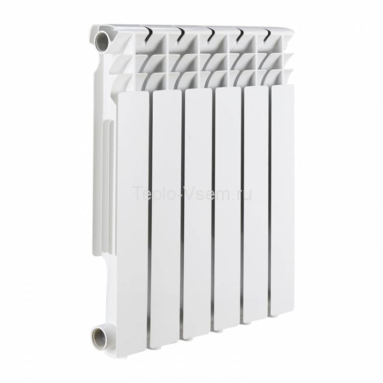Алюминиевый секционный радиатор отопления Rommer Optima 500 8 секций