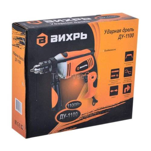 Дрель ударная ДУ-1100 Вихрь