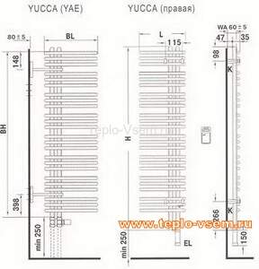 Электрический полотенцесушитель Zehnder YUCCA Asymmetric YAE 50-090 L цвет хром